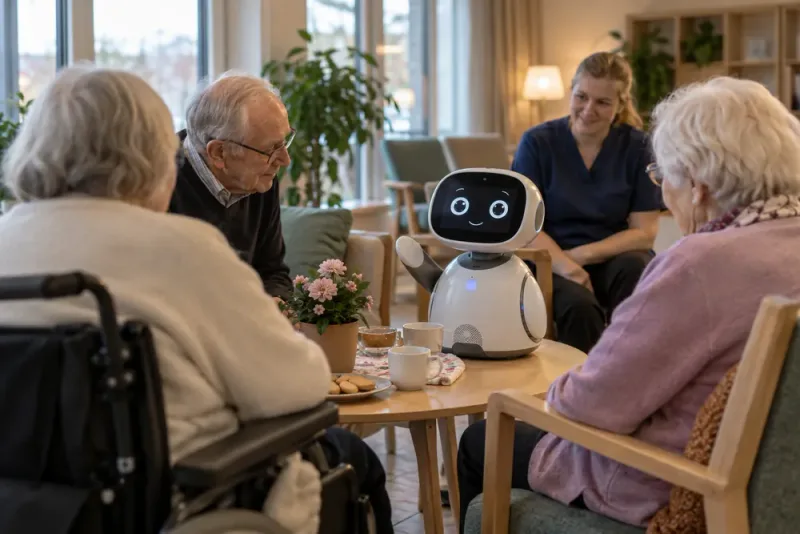 Robotar tar plats i äldreomsorgen i Nynäshamn