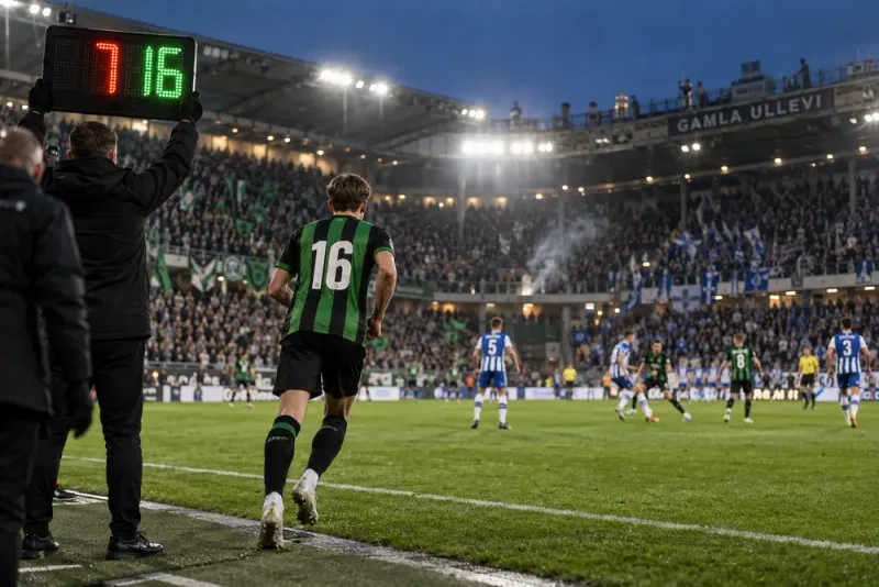 Gustav Lundgrens comeback präglade hett Göteborgsderby