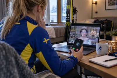 Gustaf Berglunds samtal störde Ebba Anderssons kungahälsning
