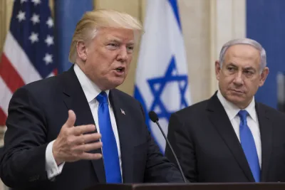 Donald Trump uppmanar israeler att rösta på Benjamin Netanyahu