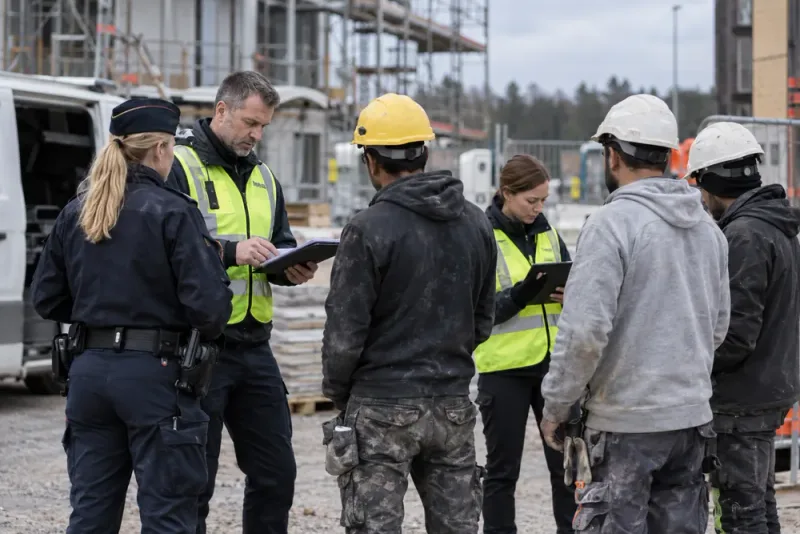 Tre misstänkta människohandelsbrott upptäckta vid svenska arbetsplatskontroller