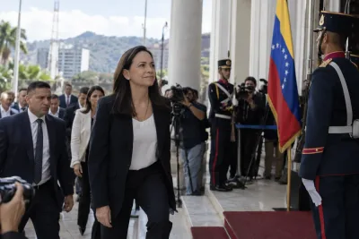 María Corina Machado öppnar för samtal med Venezuelas president