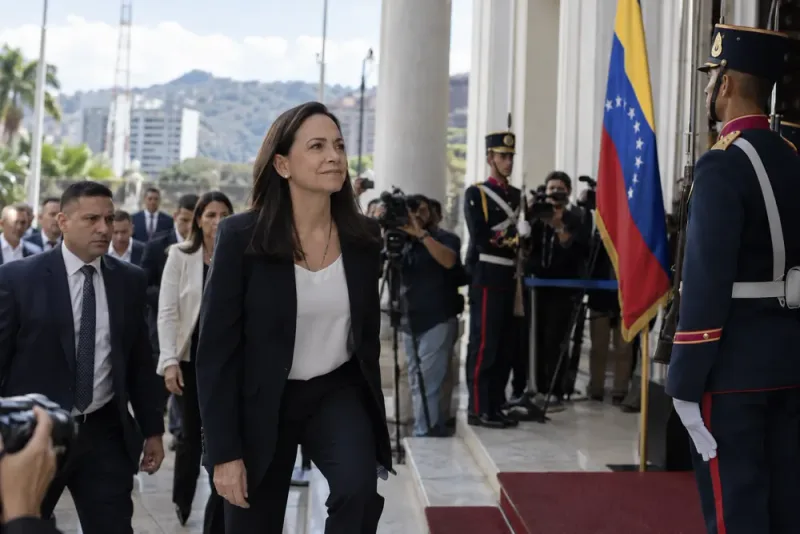 María Corina Machado öppnar för samtal med Venezuelas president