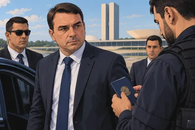Flávio Bolsonaro stoppas från utresa efter valförlusten