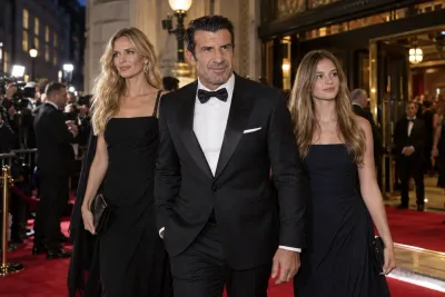 Luis Figo tog med dottern Stella på galan