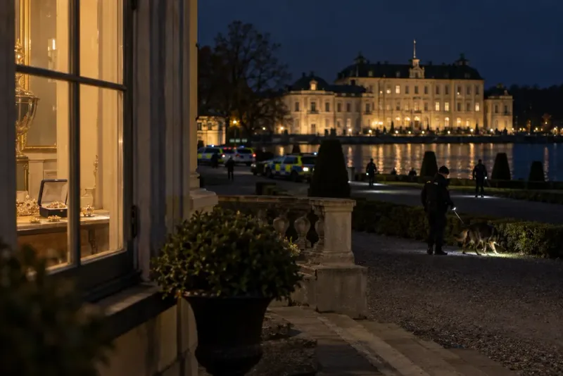 Bedragare stal guld och smycken vid Drottningholms slott