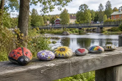 Skattjakt med målade stenar engagerar hundratals i Kilafors