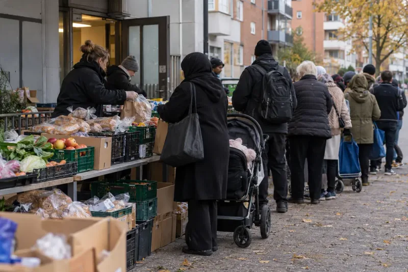 Fler söker gratis mat när fattigdomen ökar i Sverige