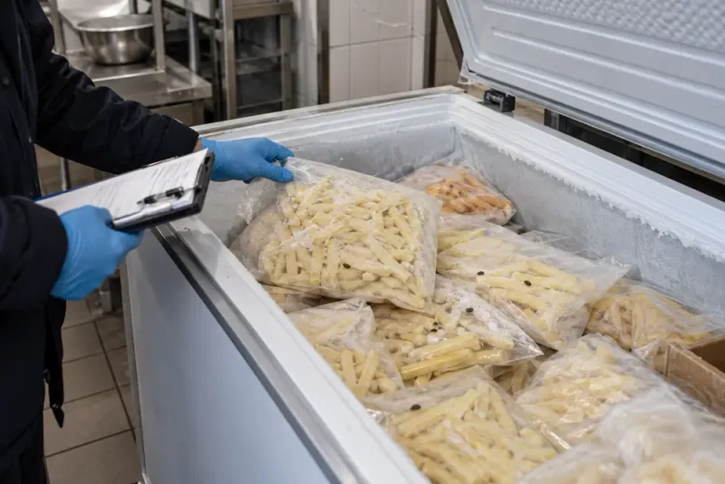 Flugpuppor i frysen – restaurang förbjuds servera 100 kilo pommes
