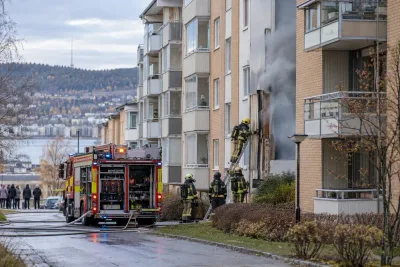 Boende evakuerade efter röklarm i flerfamiljshus i Örnsköldsvik