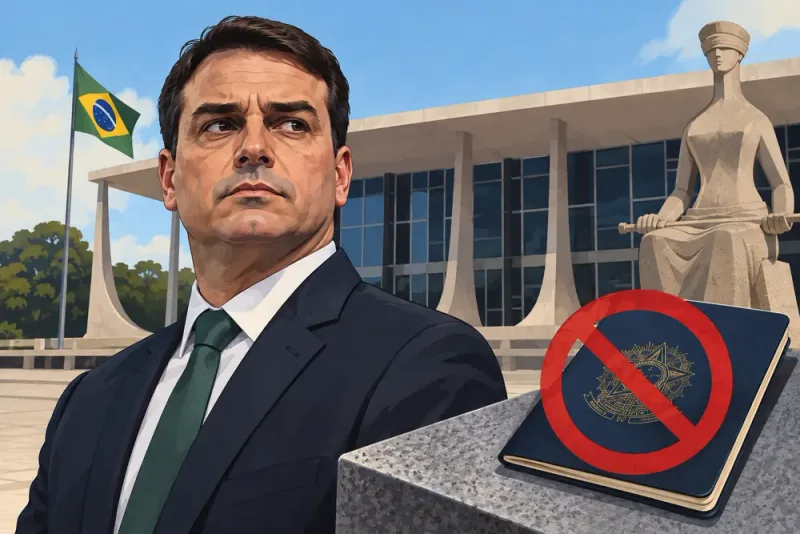 Flávio Bolsonaro får passet spärrat efter domstolsbeslut