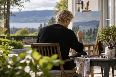 Marius Borg Høiby har börjat måla under häktningen