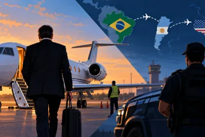Flávio Bolsonaro uppges ha lämnat Brasilien trots reseförbud