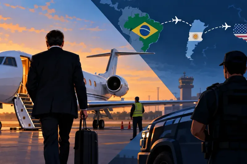 Flávio Bolsonaro uppges ha lämnat Brasilien trots reseförbud