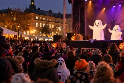Halloweenfirande fyllde Östersunds centrum med aktiviteter och uppträdanden