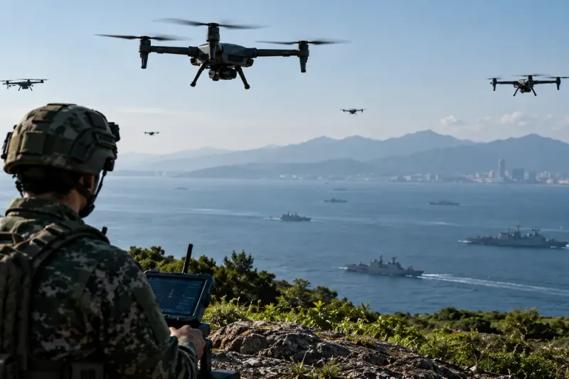 Taiwan bygger drönarförsvar mot en kinesisk invasion