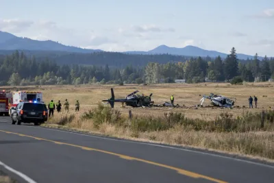 Tre personer omkom efter helikopterkollision i Oregon