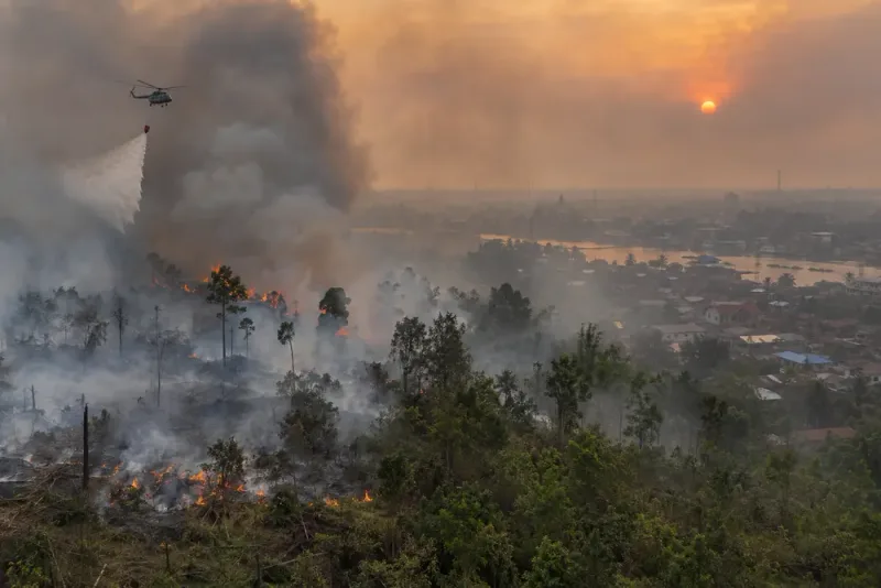 Indonesiens bränder kopplas till tusentals dödsfall