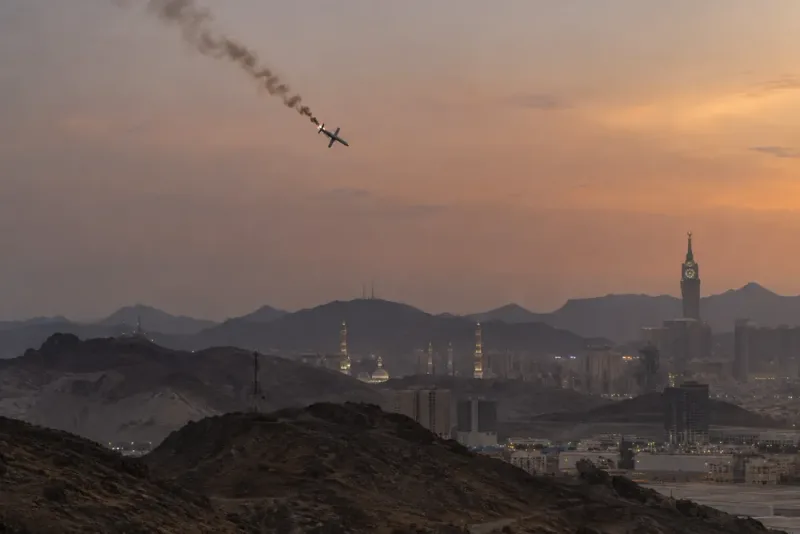 Drönare förstördes i Saudiarabiens Mecka-region