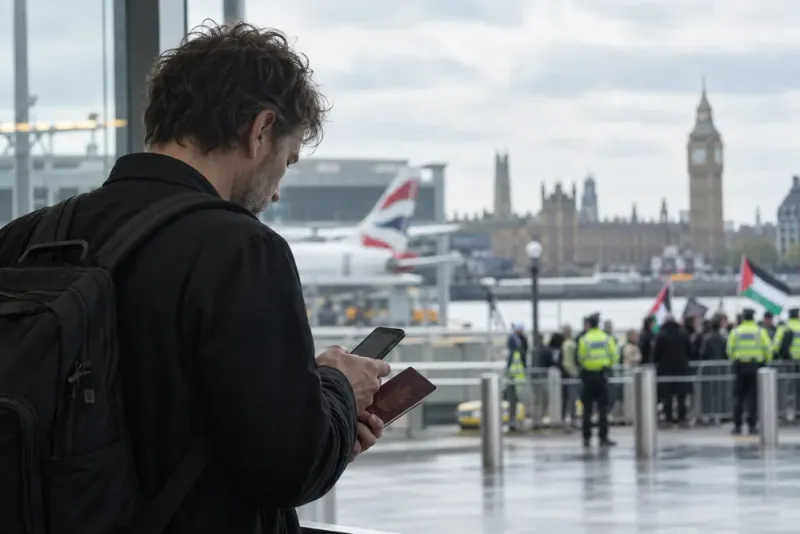 Storbritannien drar in Andreas Malms resetillstånd