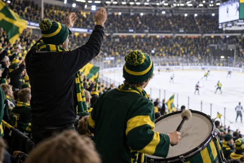 Far och son håller ihop Lövenklacken