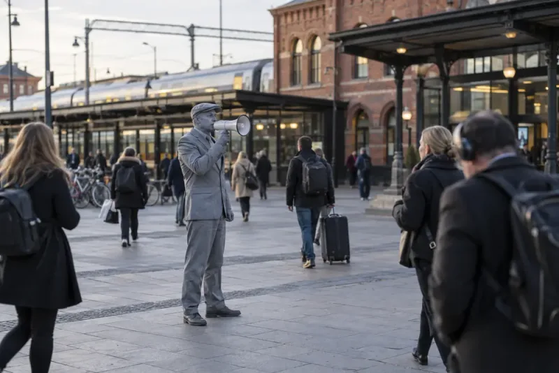 Konstnären hyllar Lundaborna med oväntad gatukonst