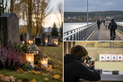 Gravbesök, broöppning och höstlovsskytte i Jämtland