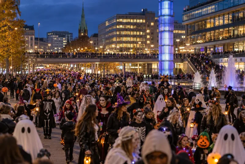 Tusentals väntas delta i Stockholms stora halloweenparad